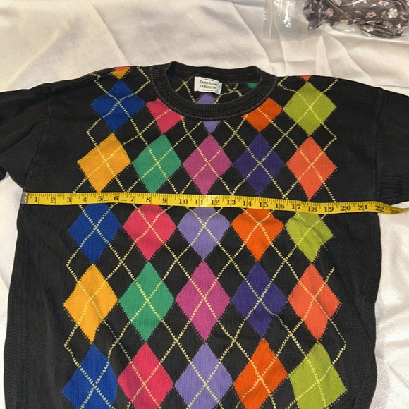 United Colors Of Benetton Colorful Argyle Sweater - Picture 9 of 11